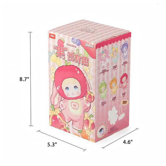 Nommi V3 Interesting Fruits Series Plush Dolls, Blind Box Plushie Toys Figure Doll Cute Xmas Collectible Birthday Gift for Girls Children'S Day Gift(1-6Pack) Kawaii Plush