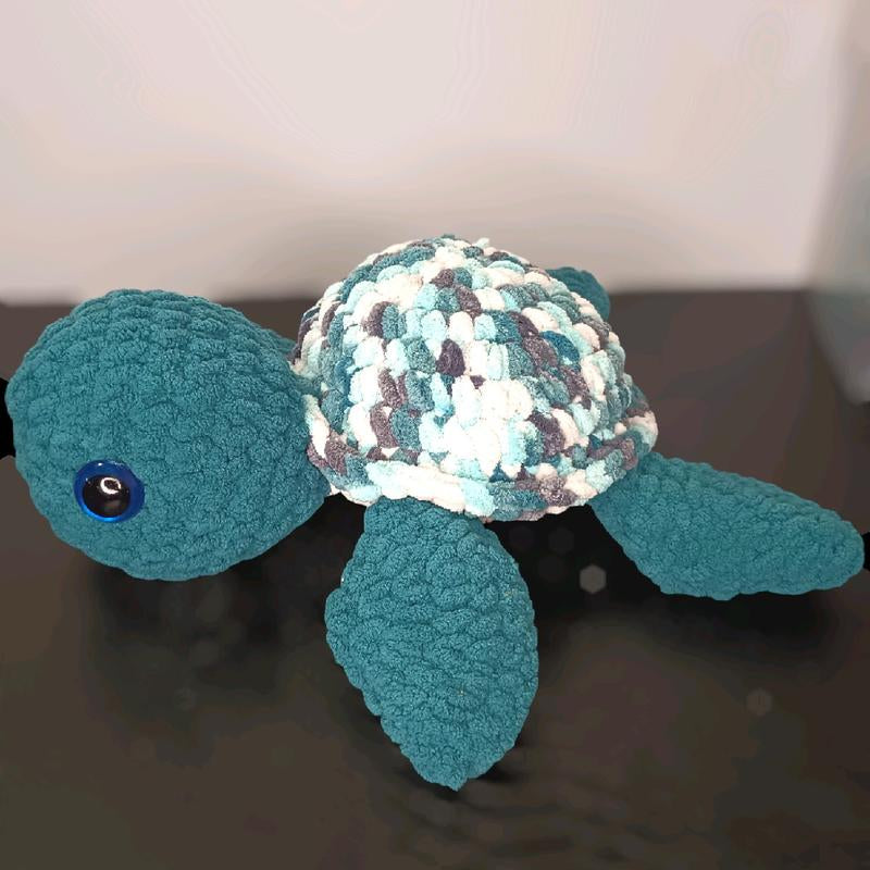 Crocheted Baby Sea Turtles Yarn Blanket - Soft and Cozy