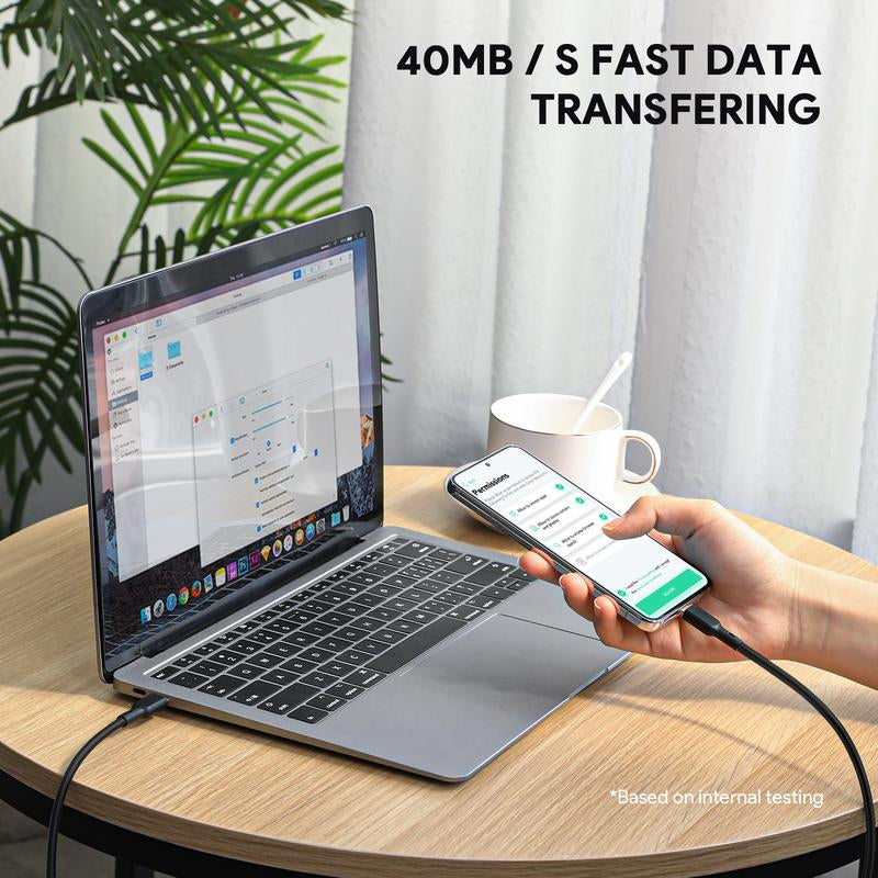 AUKEY CB-KCC101 1M 100W Fast Nylon Braided USB-C to USB-C Charging Cable with Kevlar Core Smartphone Iphone