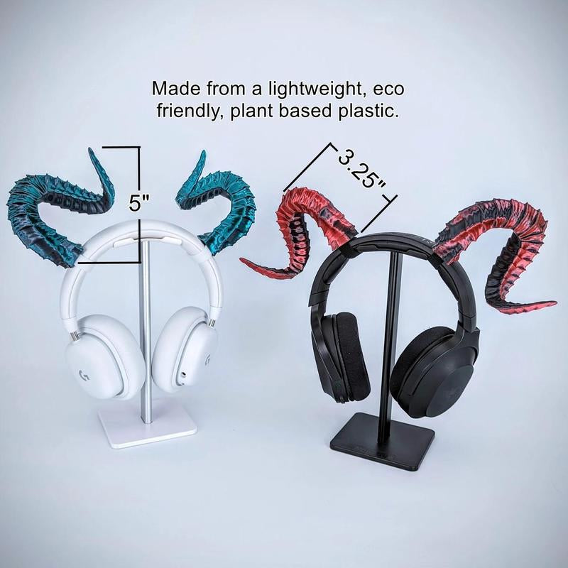 Beamteam3D Tiefling Horns - Cosplay Costume Accessories Handmade Menswear