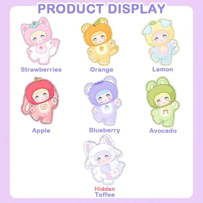 Nommi V3 Interesting Fruits Series Plush Dolls, Blind Box Plushie Toys Figure Doll Cute Xmas Collectible Birthday Gift for Girls Children'S Day Gift(1-6Pack) Kawaii Plush