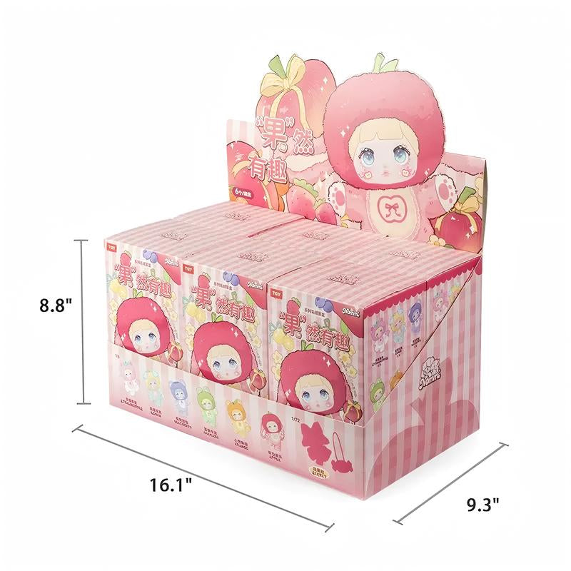 Nommi V3 Interesting Fruits Series Plush Dolls, Blind Box Plushie Toys Figure Doll Cute Xmas Collectible Birthday Gift for Girls Children'S Day Gift(1-6Pack) Kawaii Plush