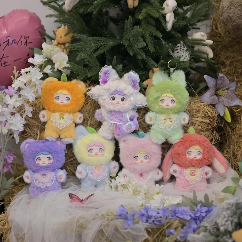 Nommi V3 Interesting Fruits Series Plush Dolls, Blind Box Plushie Toys Figure Doll Cute Xmas Collectible Birthday Gift for Girls Children'S Day Gift(1-6Pack) Kawaii Plush