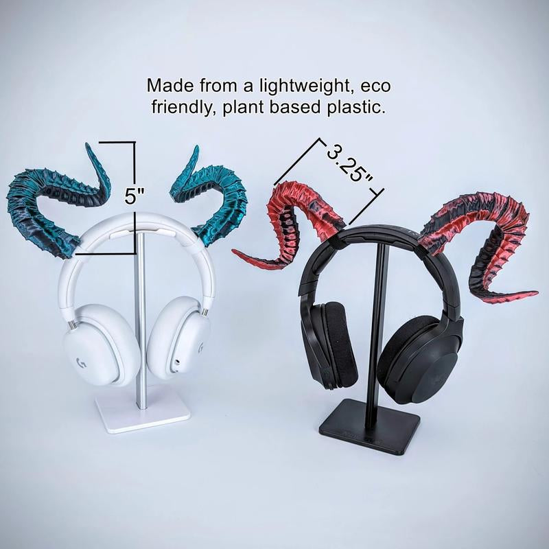 Beamteam3D Tiefling Horns - Cosplay Costume Accessories Handmade Menswear