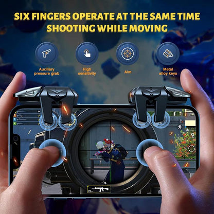 Mobile Controller & Gloves, Durable Anti-Sweat & Anti-Slip Finger Gloves, Game Finger Gloves & Controller Set, Accessories for Iphone Android, Gaming Stuff, Gaming Items, Black Gaming Products, Devices