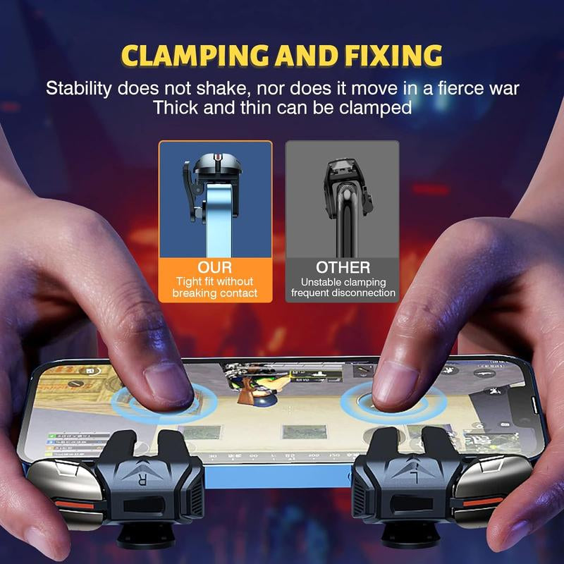 Mobile Controller & Gloves, Durable Anti-Sweat & Anti-Slip Finger Gloves, Game Finger Gloves & Controller Set, Accessories for Iphone Android, Gaming Stuff, Gaming Items, Black Gaming Products, Devices
